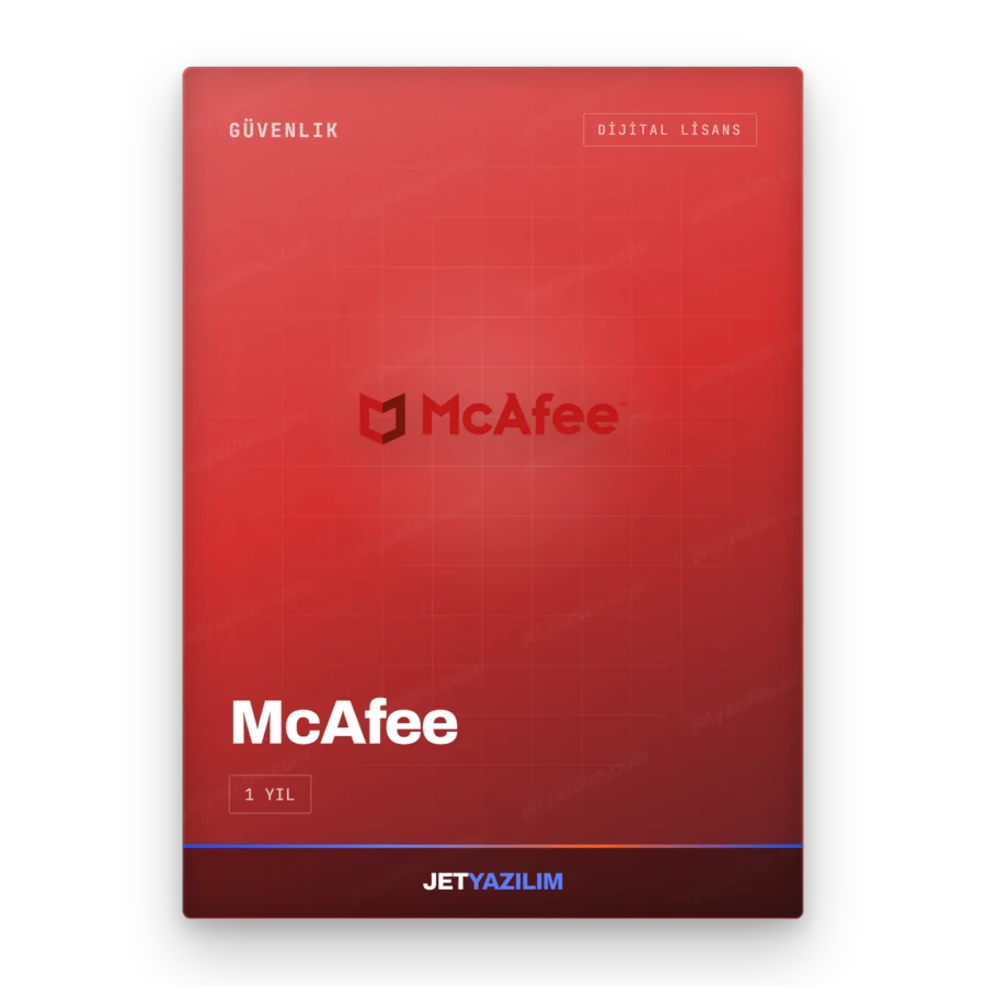 Güvenlik McAfee dijital lisans anahtarı – Jet Yazılım ürün görseli