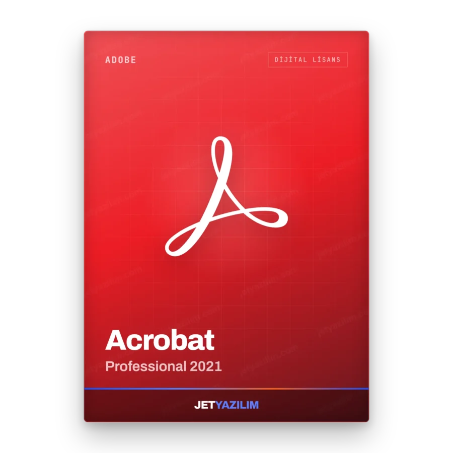 Adobe Acrobat Professional 2021 dijital lisans anahtarı – Jet Yazılım ürün görseli