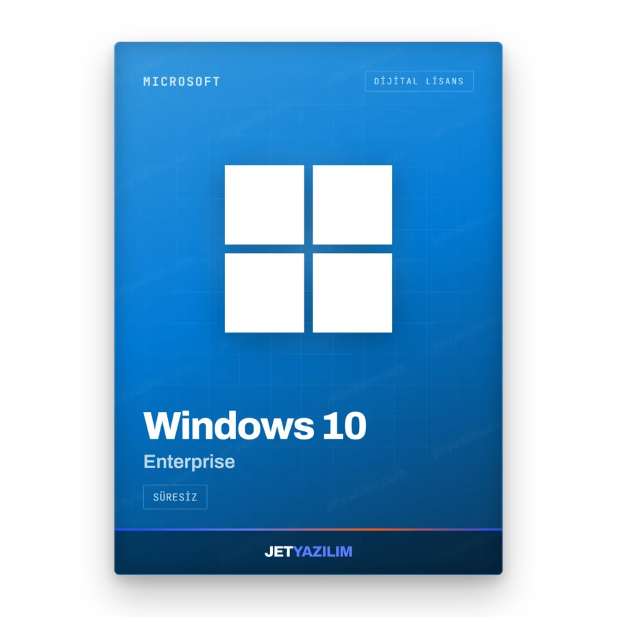 Microsoft Windows 10 Enterprise dijital lisans anahtarı – Jet Yazılım ürün görseli
