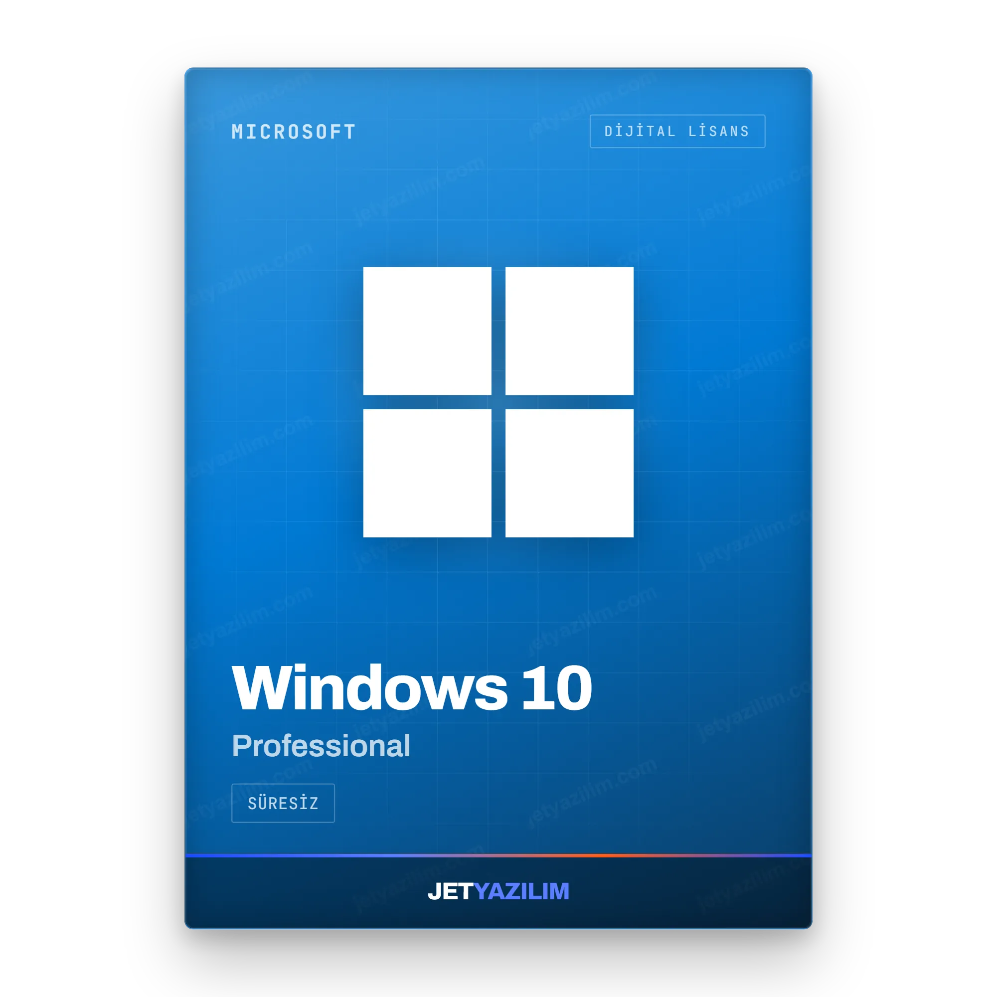 Microsoft Windows 10 Professional dijital lisans anahtarı – Jet Yazılım ürün görseli