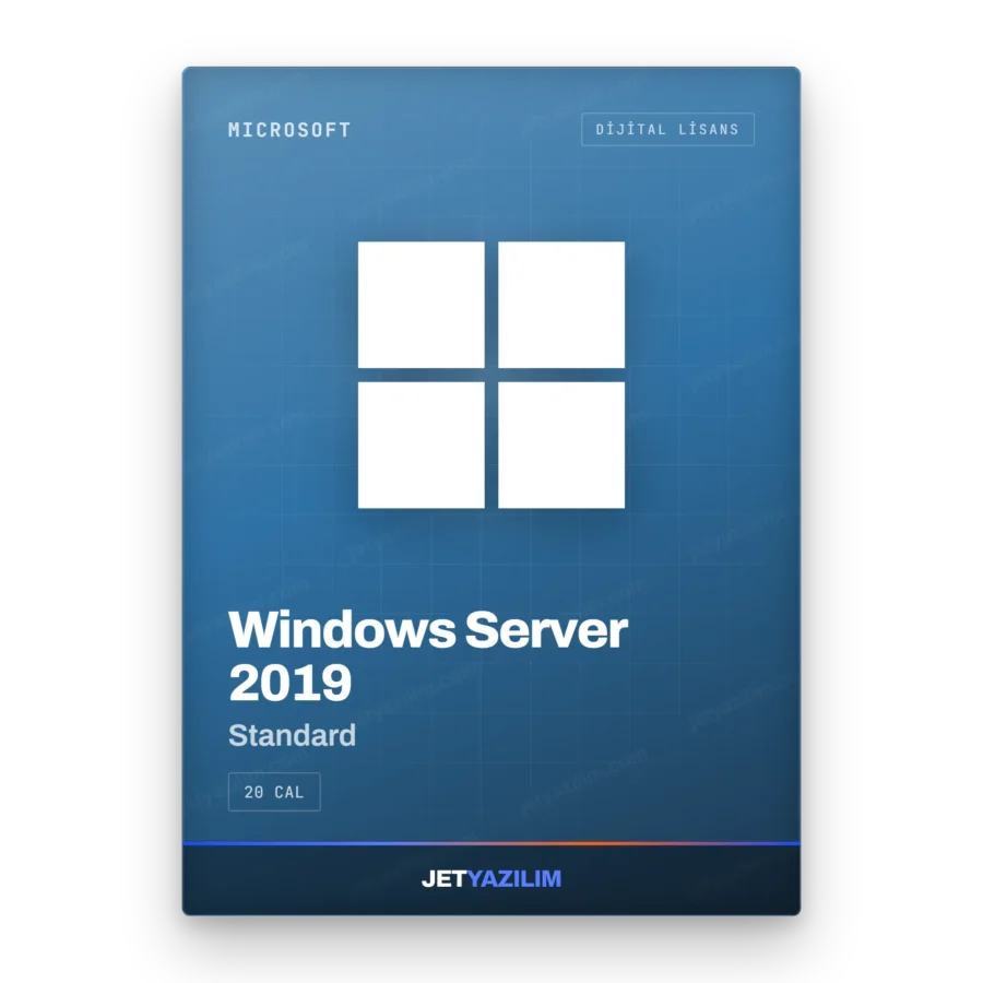 Microsoft Windows Server 2019 Standard dijital lisans anahtarı – Jet Yazılım ürün görseli