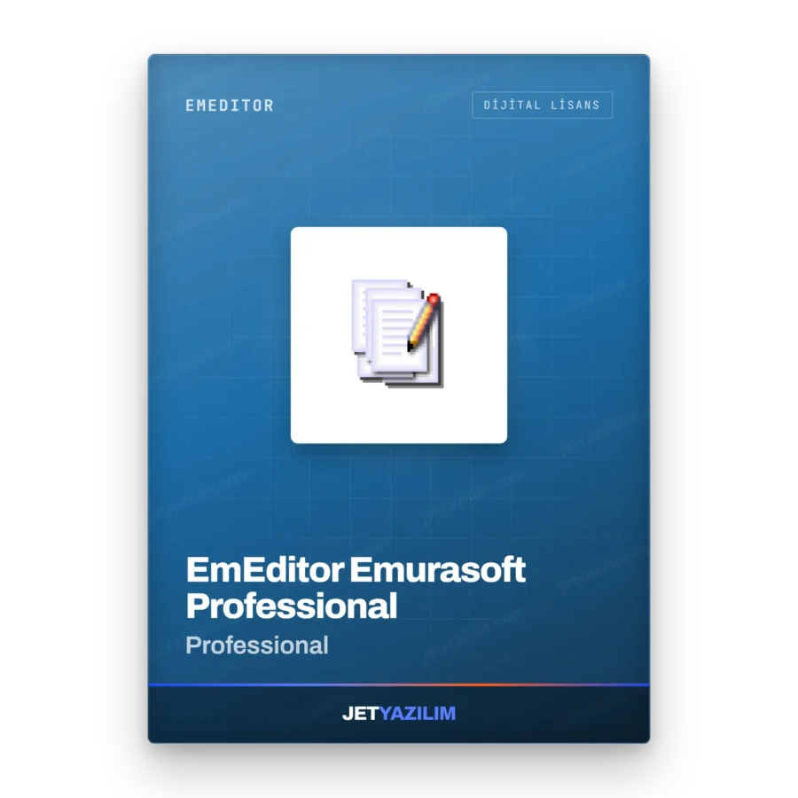 EmEditor EmEditor Emurasoft Professional Professional dijital lisans anahtarı – Jet Yazılım ürün görseli