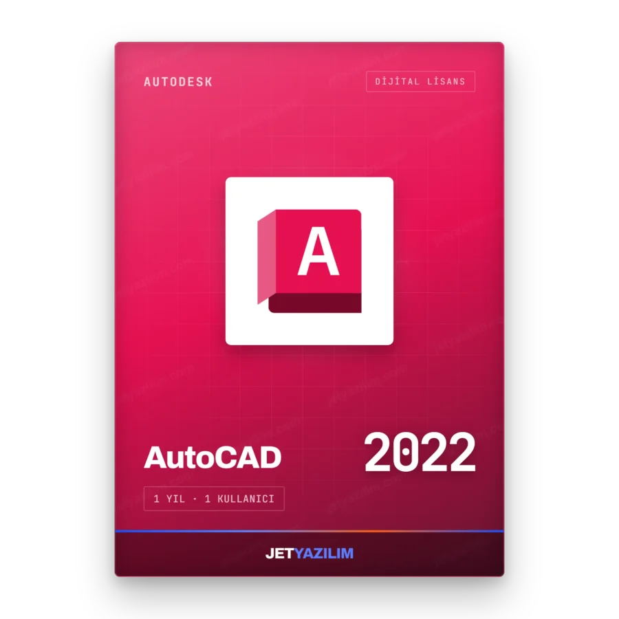 Autodesk AutoCAD 2022 hesap tabanlı süreli lisans – Jet Yazılım ürün görseli