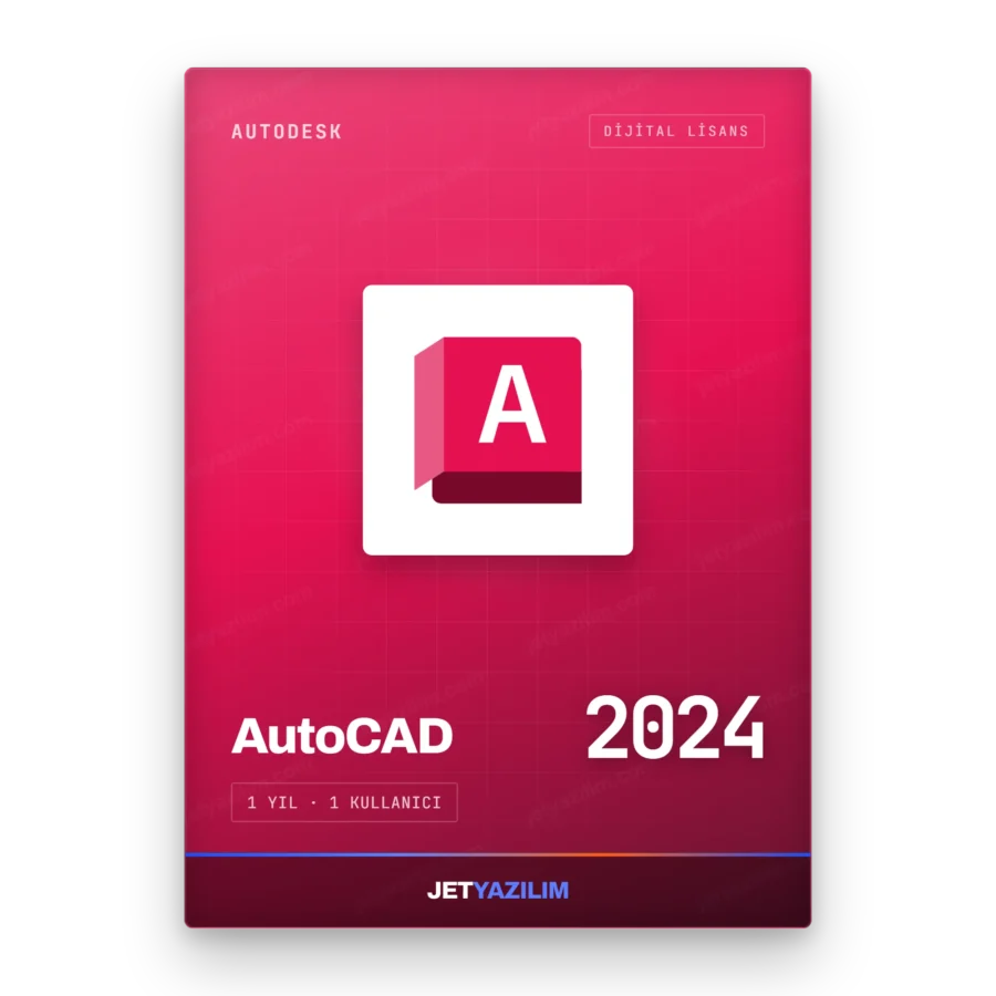 Autodesk AutoCAD 2024 hesap tabanlı süreli lisans – Jet Yazılım ürün görseli