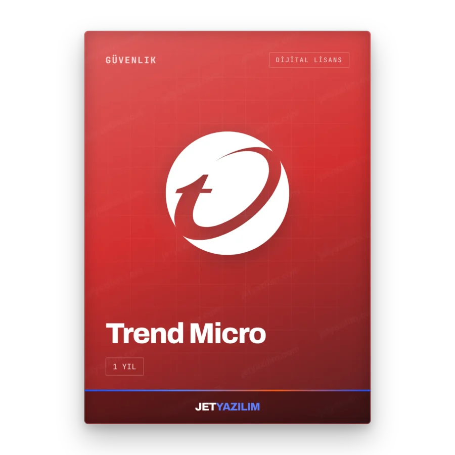 Güvenlik Trend Micro dijital lisans anahtarı – Jet Yazılım ürün görseli