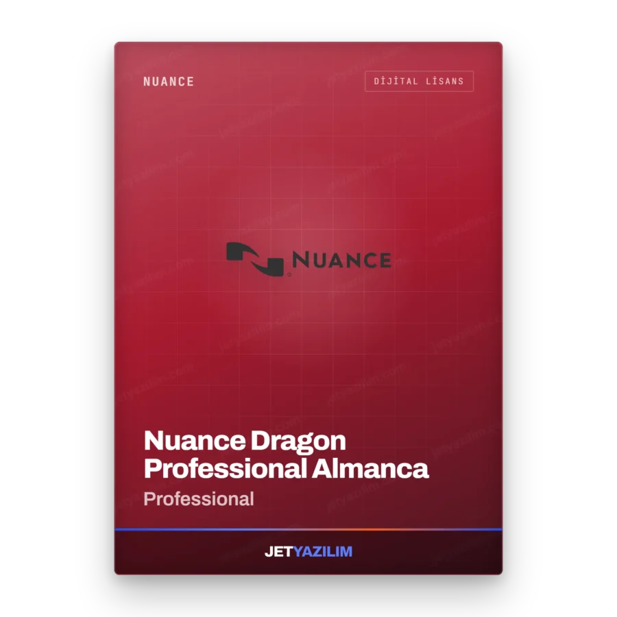 Nuance Nuance Dragon Professional Almanca Professional dijital lisans anahtarı – Jet Yazılım ürün görseli