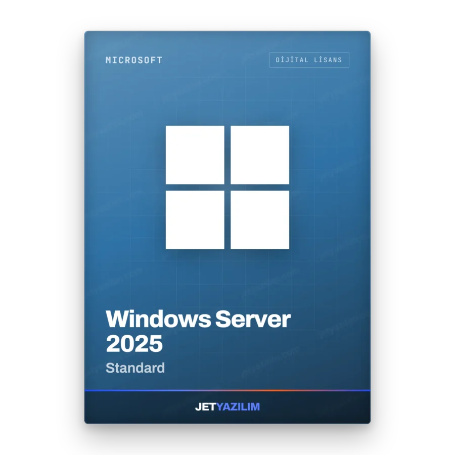 Microsoft Windows Server 2025 Standard dijital lisans anahtarı – Jet Yazılım ürün görseli